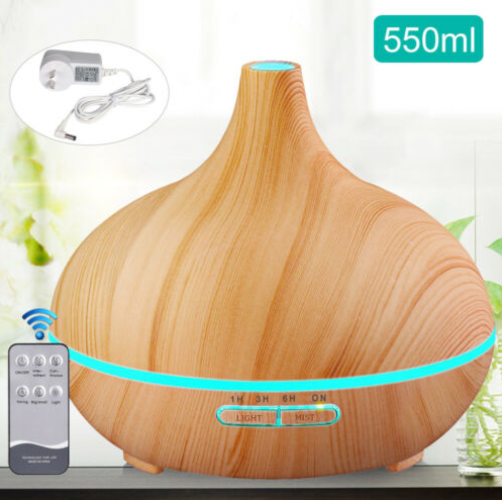 Ultrasonic Aromatherapy Diffuser Electric Air Humidifier 550 Ml Incense Burner Australia