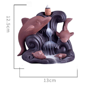 Dolphin Backflow Incense Burner - Shanghai Stock