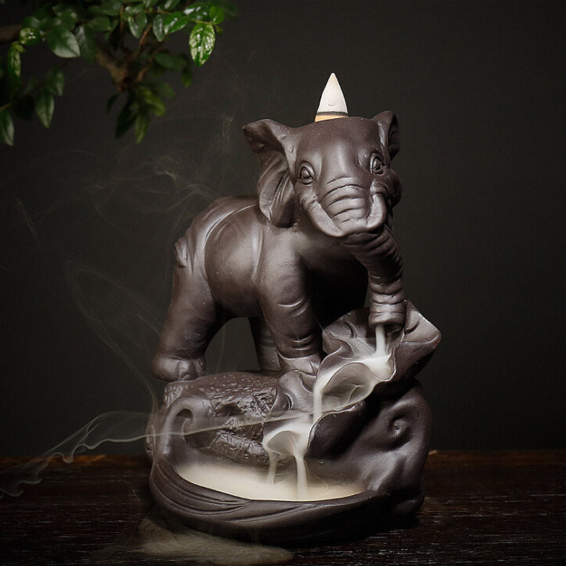 Retro Elephant Backflow Incense Burner - Shanghai Stock