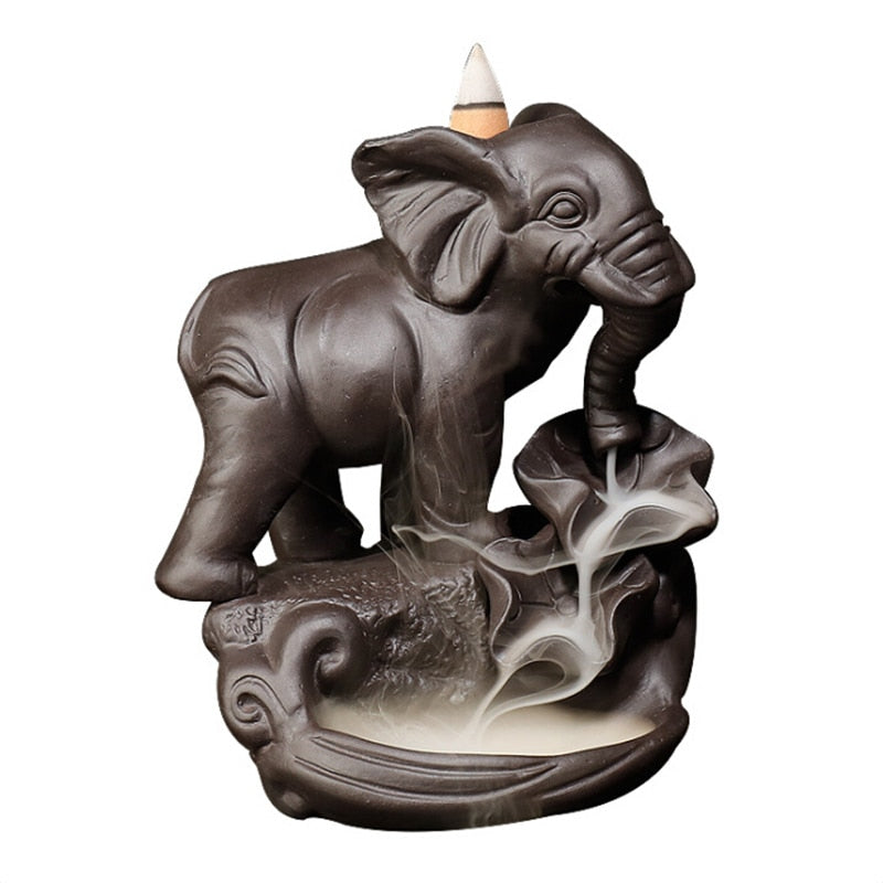 Retro Elephant Backflow Incense Burner - Shanghai Stock