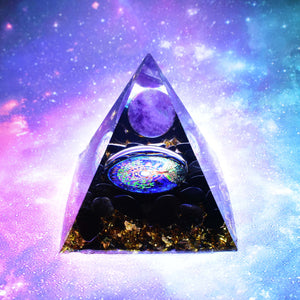 Orgone Pyramid Amethyst - Handmade