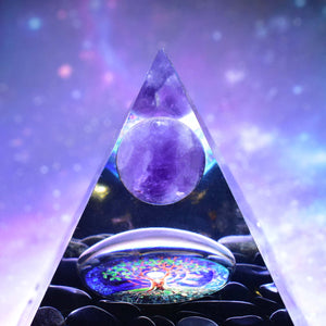 Orgone Pyramid Amethyst - Handmade