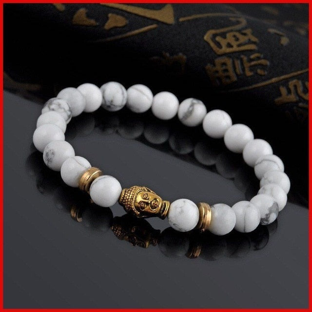 Buddha Prayer Natural Stone Bracelet