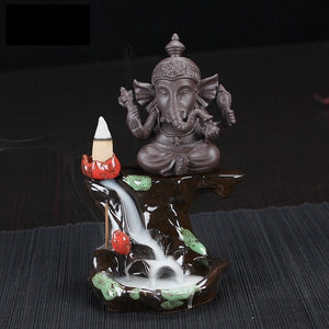 Ganesha Elephant Backflow Incense Burner - Shanghai Stock