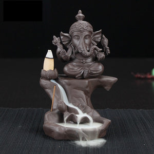 Ganesha Elephant Backflow Incense Burner - Shanghai Stock